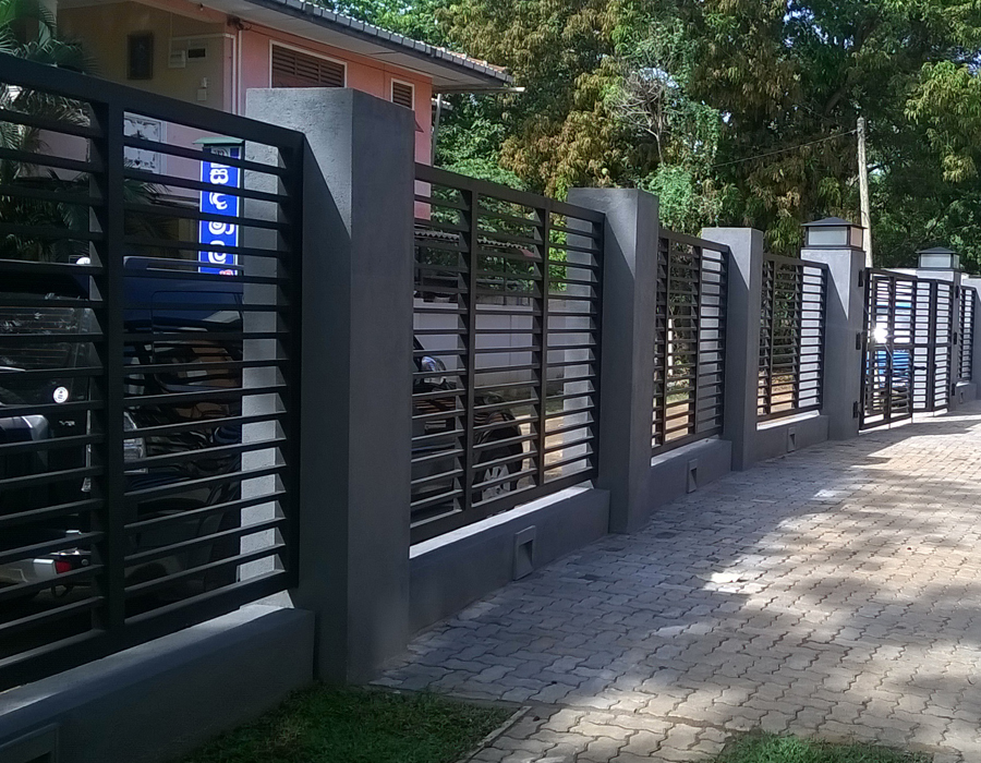 Construction of the Boundary Wall at Central Bank Holiday Home